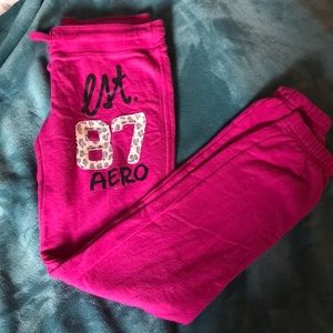 Magenta sweatpants